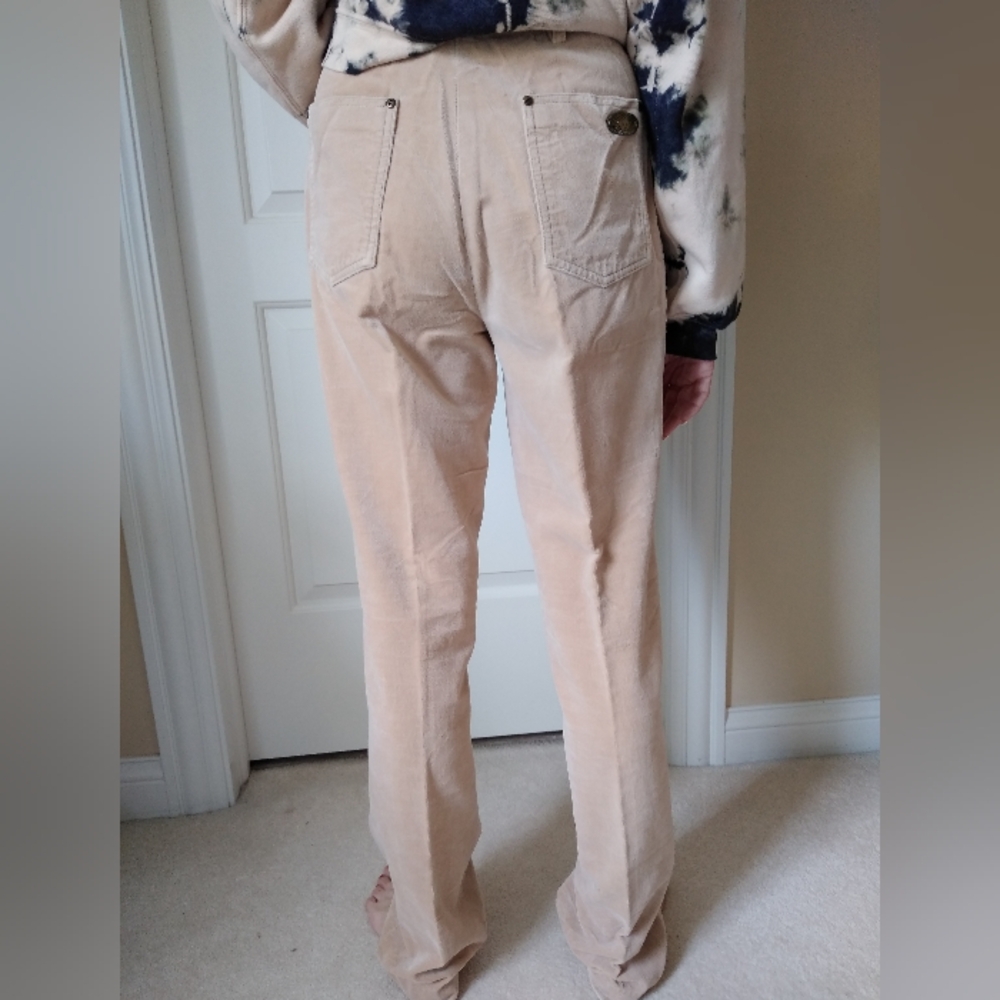 Anne Klein Faux Suede Women's Pants Velvet Pants No Size Velour Dress Pants - Picture 2 of 9